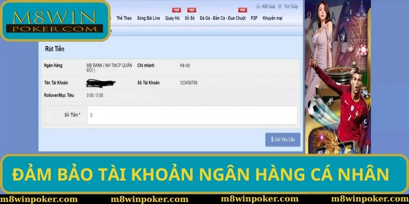 Đảm bảo có tài khoản ngân hàng cá nhân dùng để giao dịch