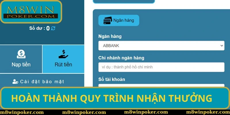Đảm bảo hoàn thành quy trình nhận thưởng khuyến mãi