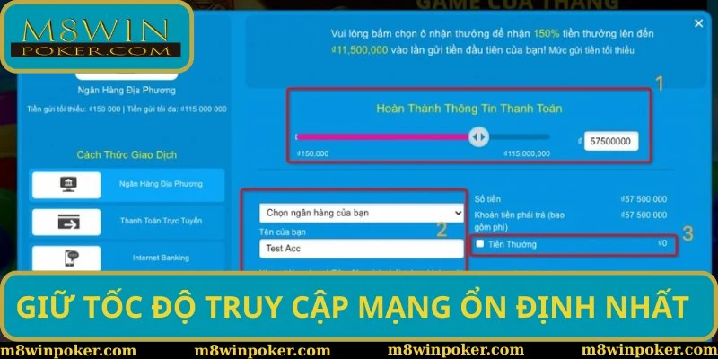 Giữ tốc độ truy cập mạng ổn định nhất